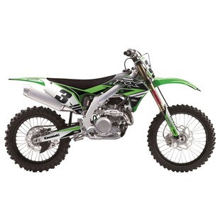 Factory Effex EVO 17 Shroud/Airbox Graphic Kit For Kawasaki KX125/KX2#mpn_23-01118