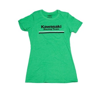 Factory Effex Kawasaki Stripes Women's T-Shirt#mpn_22-87150