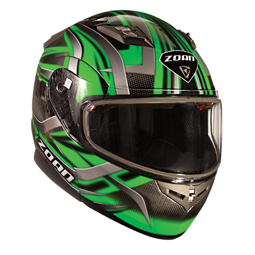 Zoan 137-354 Flux 4.1 Double Lens Snow Helmet - Green Small #137-354