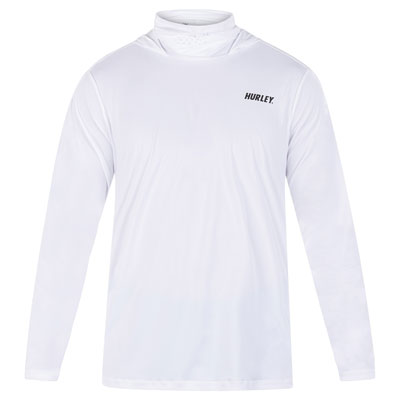Hurley H20-Dri Fastlane Hybrid Hooded Long Sleeve T-Shirt Medium Black #MAT0000450-H010-M