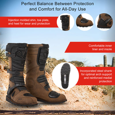 MSR Waterproof Adventure Boots Size 14 Brown#206-940-0016