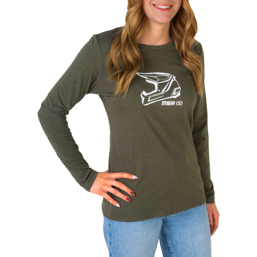 MSR Women's Crown Long Sleeve T-Shirt#218528-P