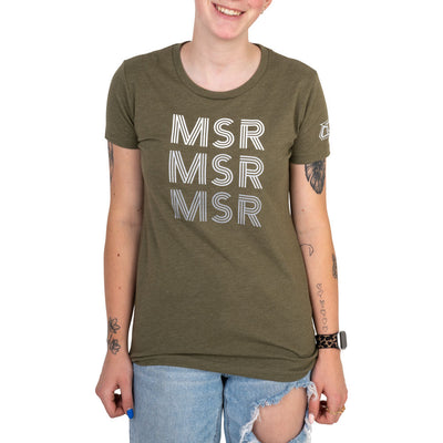 MSR Women's Lines T-Shirt Large Green#217-817-0016