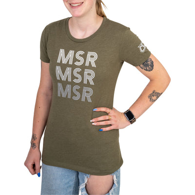 MSR Women's Lines T-Shirt Large Green#217-817-0016