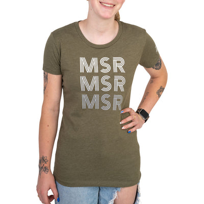 MSR Women's Lines T-Shirt Large Green#217-817-0016
