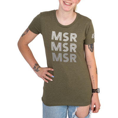 MSR Women's Lines T-Shirt Large Green#mpn_217-817-0016