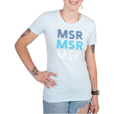 MSR Women's Lines T-Shirt XX-Large Light Blue#217-817-0012