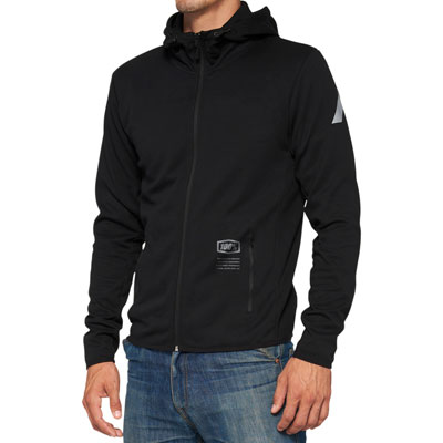 100% Viceroy Tech Zip-Up Hooded Sweatshirt Medium Black#mpn_20037-00001