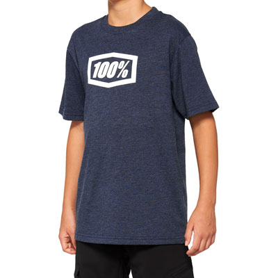 100% Youth Icon T-Shirt Small Navy#mpn_20001-00012