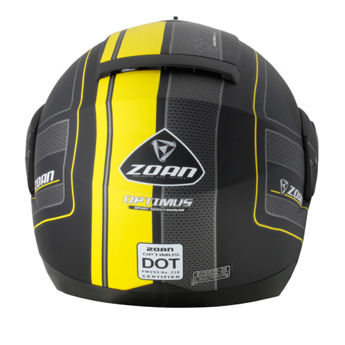 Zoan 138-143SN Optimus Sn Helmet - Raceline M. Yellow X-Small #138-143SN