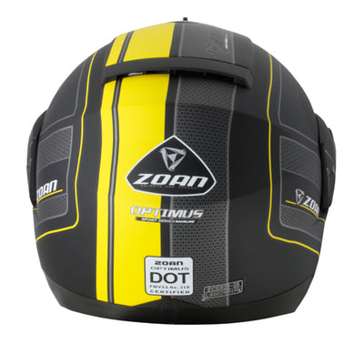 Zoan 138-143SN Optimus Sn Helmet - Raceline M. Yellow X-Small #138-143SN