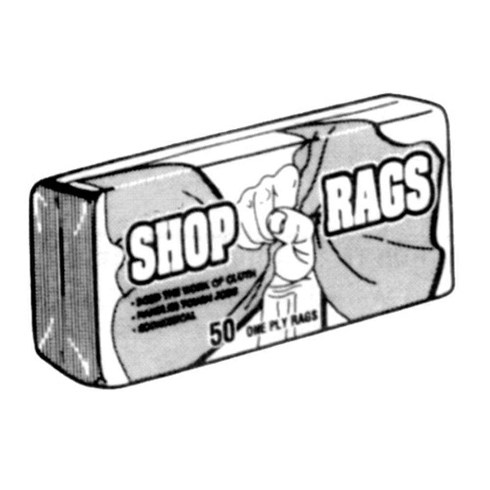 Unifirst Corp RAGS-COTTON "25" Shop Rags 25 Per Bundle #RAGS-COTTON "25"