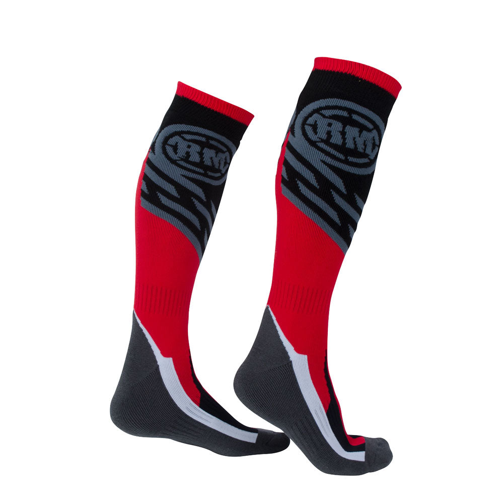 Rocky Mountain ATV/MC MX Socks Youth Size 1-5 Black/Red#mpn_175-244-0001