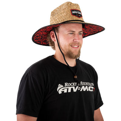 Rocky Mountain ATV/MC Logo Straw Hat#190888-P