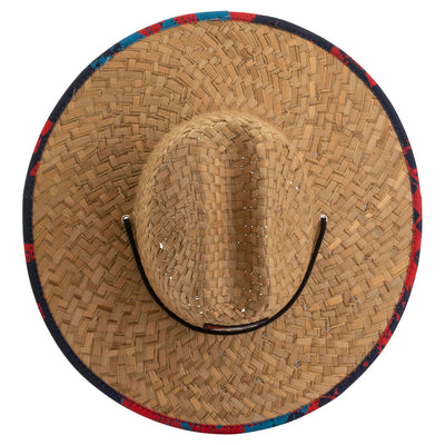 Rocky Mountain ATV/MC Logo Straw Hat Blue/Red#190-888-0006