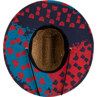 Rocky Mountain ATV/MC Logo Straw Hat Blue/Red#190-888-0006