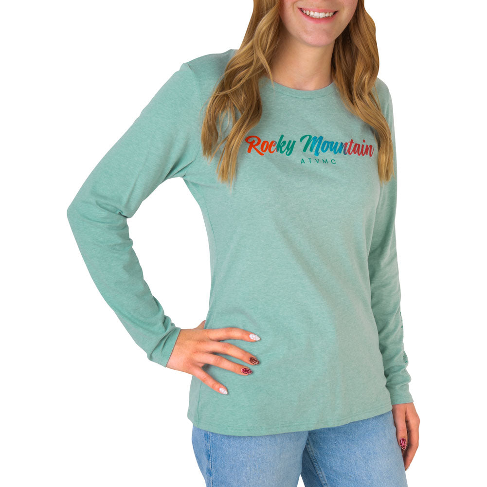 Rocky Mountain ATV/MC Women's Fade Long Sleeve T-Shirt#218526-P
