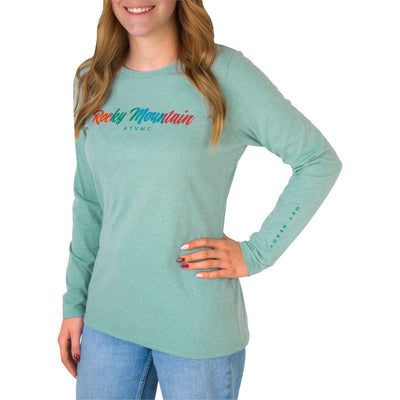 Rocky Mountain ATV/MC Women's Fade Long Sleeve T-Shirt#218526-P