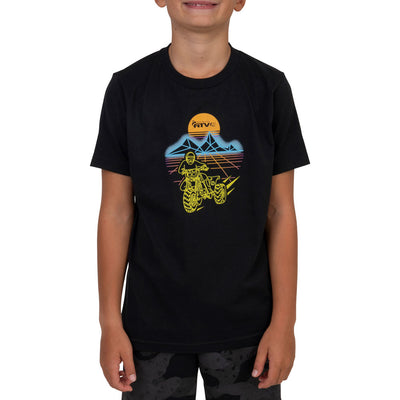 Rocky Mountain ATV/MC Youth 40 Year ATV Retro T-Shirt Youth Medium Black#217-820-0002