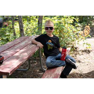 Rocky Mountain ATV/MC Youth 40 Year ATV Retro T-Shirt Youth Medium Black#217-820-0002