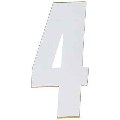 Factory Effex Standard Number Graphics White 6"#mpn_02-4464