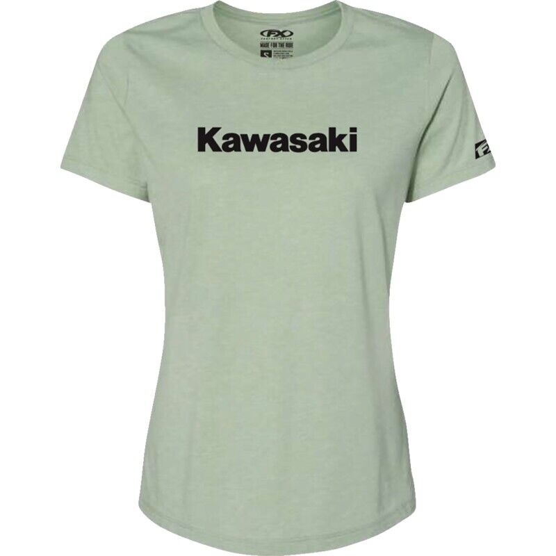 Factory Effex Kawasaki Logo Women's T-Shirt Large Green#mpn_27-87144