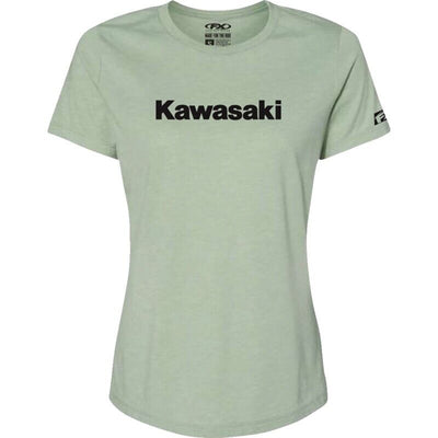 Factory Effex Kawasaki Logo Women's T-Shirt Large Green#mpn_27-87144