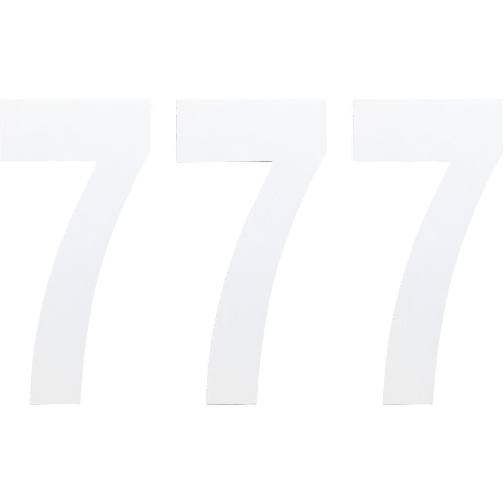 Factory Effex Standard Number Graphics White 6"#mpn_02-4467