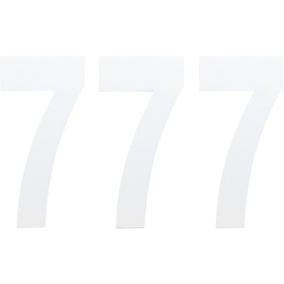 Factory Effex Standard Number Graphics White 6"#mpn_02-4467