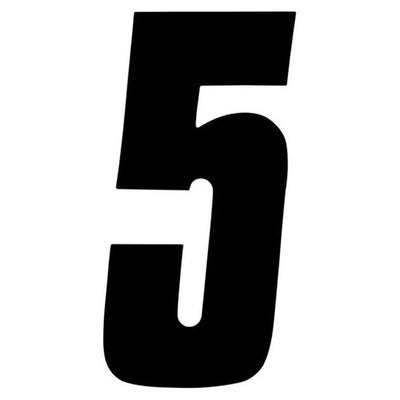 Factory Effex Standard Number Graphics Black 6"#mpn_02-4455
