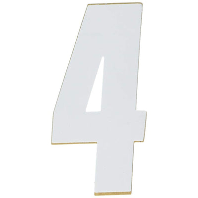 Factory Effex Standard Number Graphics 4 White 8"#mpn_02-4484