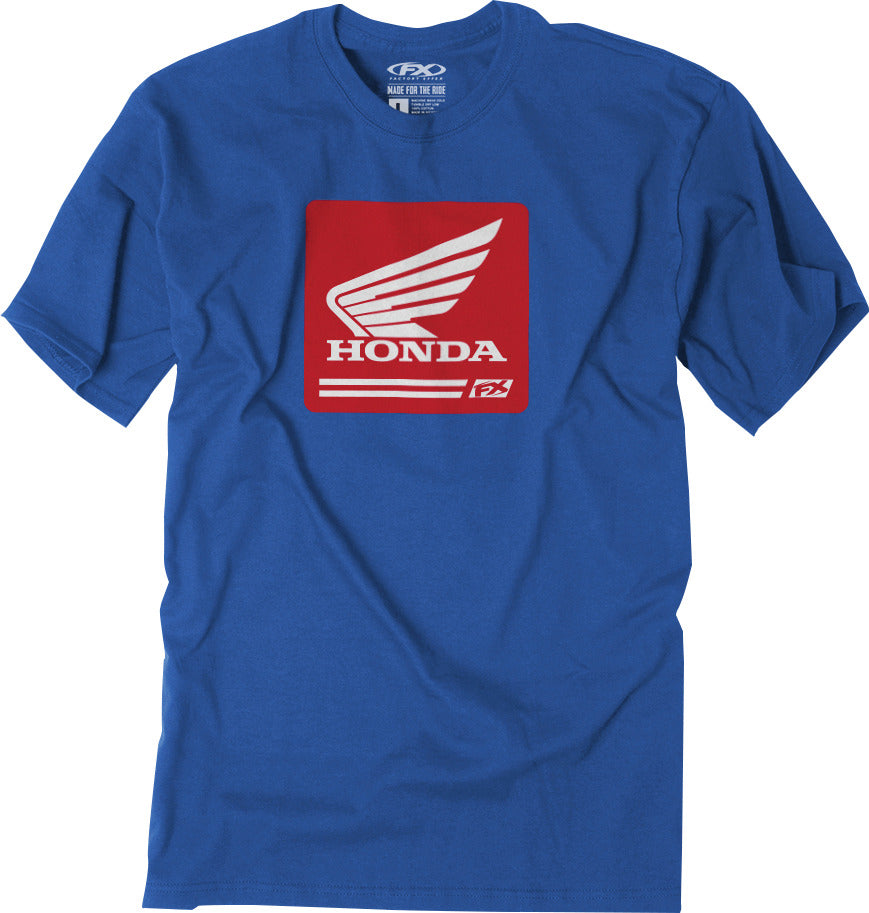 Factory Effex Honda CRate T-Shirt Large Royal Blue#mpn_26-87314