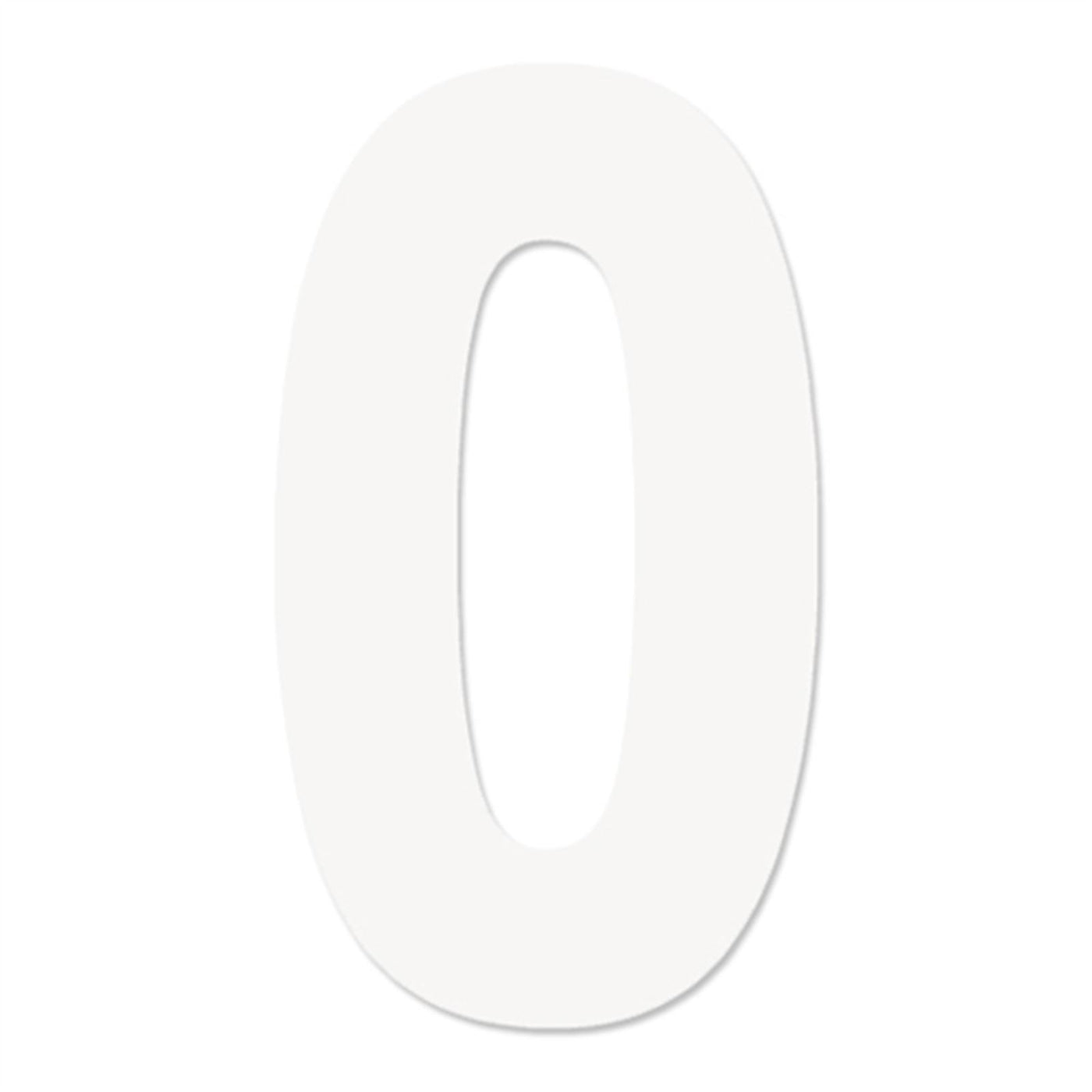 Factory Effex Pro Number Graphics White 4"#mpn_04-2560