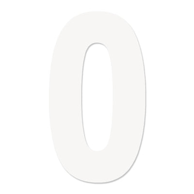 Factory Effex Pro Number Graphics White 4"#mpn_04-2560