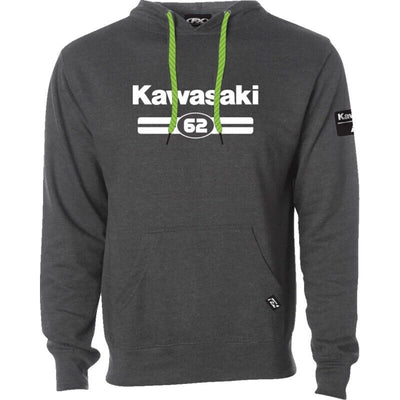 Factory Effex Kawasaki Sixty Two Pullover Hoodies XL Heather Charcoal#mpn_27-88106