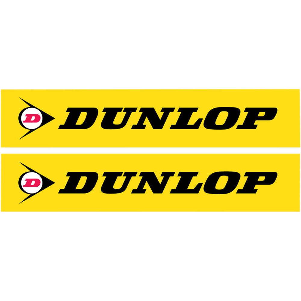 Factory Effex Yellow 'Dunlop' Universal Swing Arm Sticker 18 x 9.5-8#mpn_02-7065