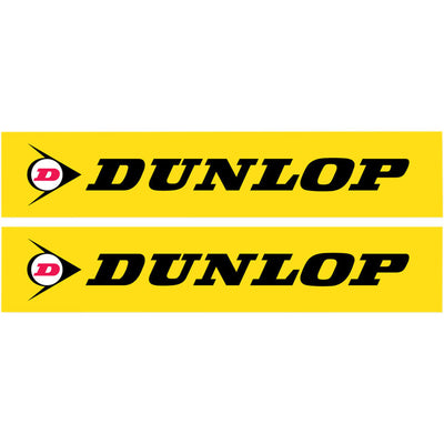 Factory Effex Yellow 'Dunlop' Universal Swing Arm Sticker 18 x 9.5-8#mpn_02-7065