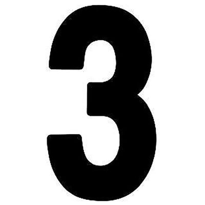 Factory Effex Standard Number Graphics Black 6"#mpn_02-4453