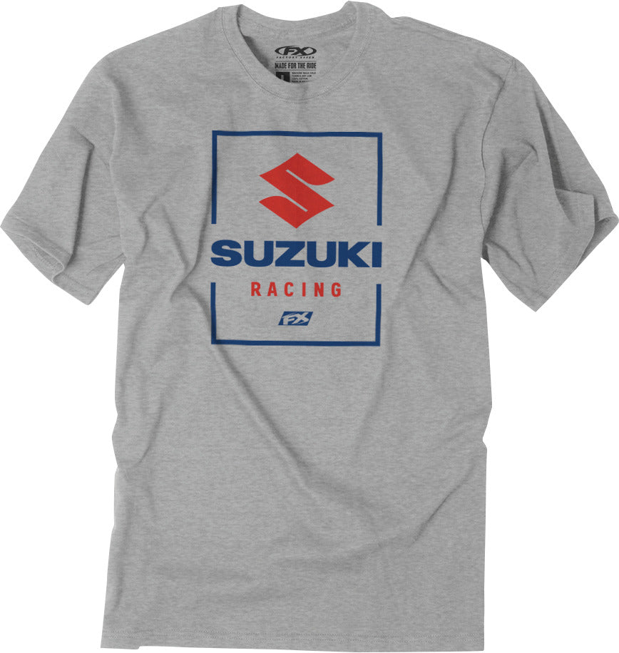 Factory Effex Suzuki Victory T-Shirt 2XL Heather Gray#mpn_26-87408