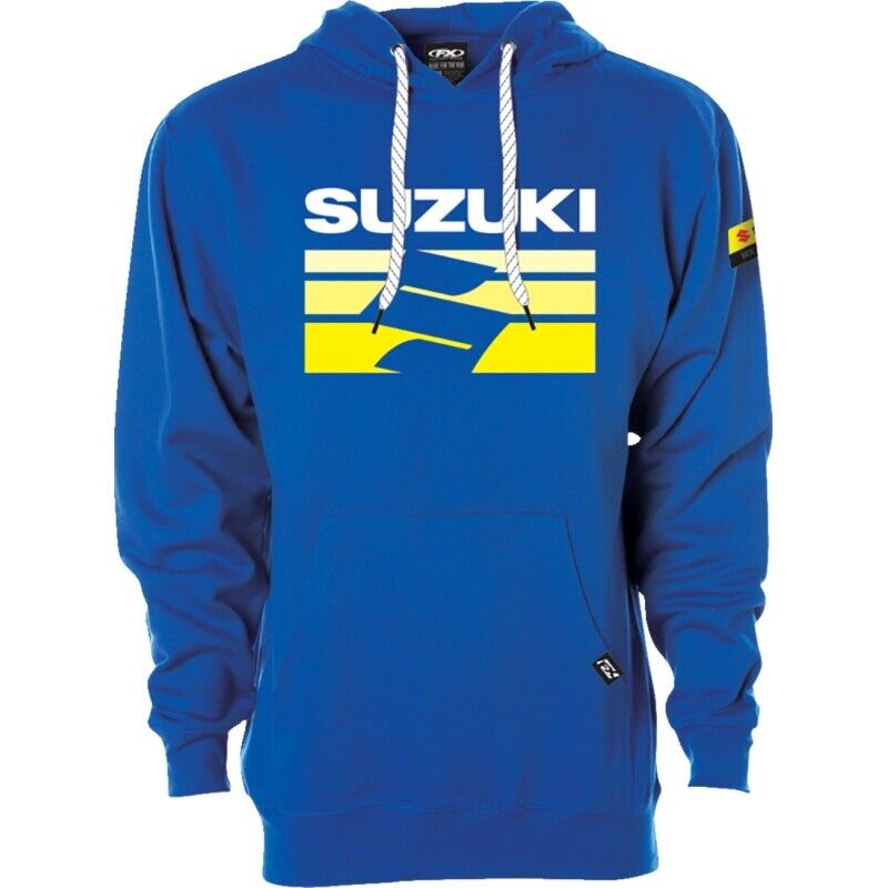 Factory Effex Suzuki Fade Pullover Hoodies Large Royal#mpn_27-88404