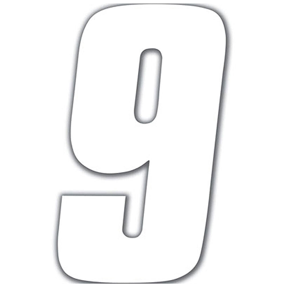 Factory Effex Standard Number Graphics White 6"#mpn_02-4469