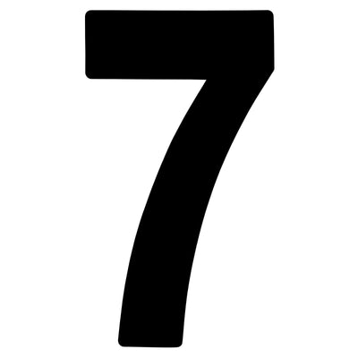 Factory Effex  Pro Number Graphics Black 7"#mpn_02-4347