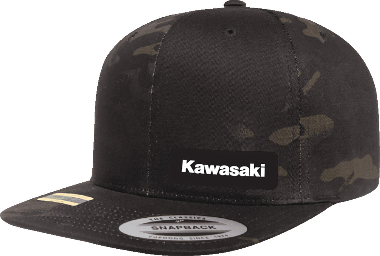 Factory Effex Kawasaki Snapback Hat Camo Black#mpn_27-86104