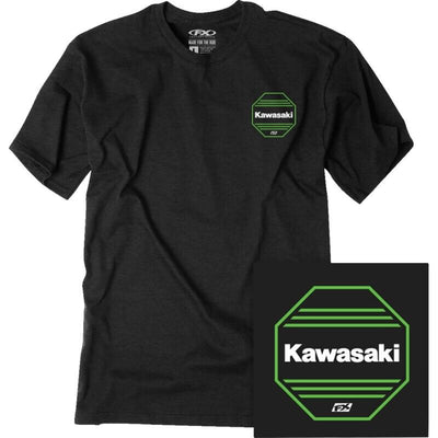 Factory Effex Kawasaki Octagon T-Shirt Medium Black#mpn_27-87112