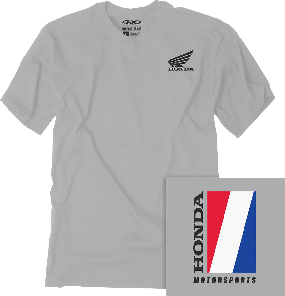 Factory Effex Honda Motorsports T-Shirt XL Grey#mpn_25-87306