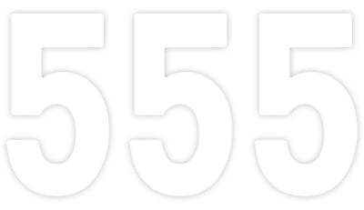 Factory Effex Pro Number Graphics White 4"#mpn_04-2565