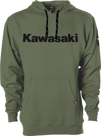 Factory Effex Kawasaki Squad Pullover Hoodie 2XL Army Green#mpn_26-88108