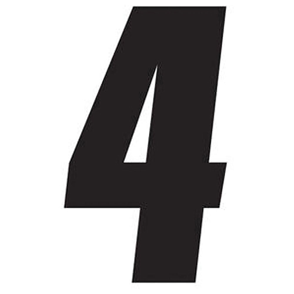 Factory Effex Standard Number Graphics Black 6"#mpn_02-4454
