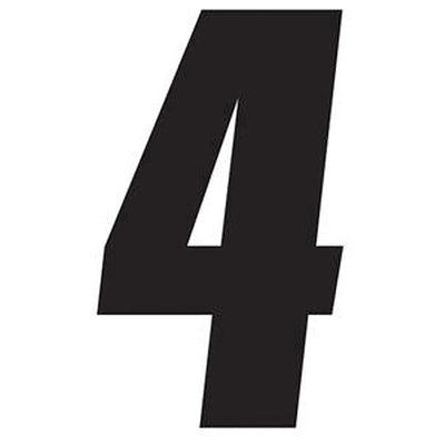 Factory Effex Standard Number Graphics Black 6"#mpn_02-4454