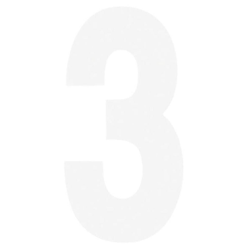 Factory Effex Standard Number Graphics White 8"#mpn_02-4483